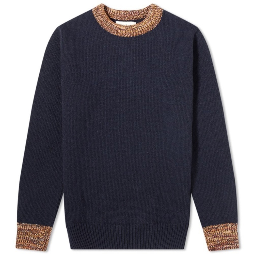 Oliver Spencer Clandon Navy Blenheim Crew medium